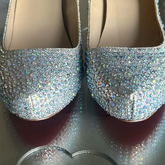 Aurora Boreale Crystal red bottoms high heels Size 40 (US 9) - Picture 9 of 12